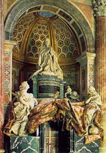 Sepulchrum Alexandri VII in basilica Sancti Petri a Bernino confectum